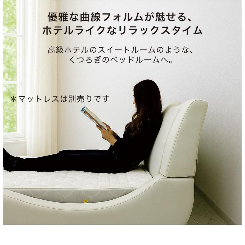 ダブルベッド フレーム 合皮レザー ローベッド フロアベッド