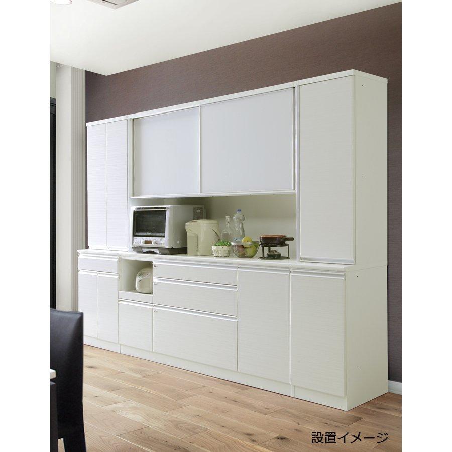 食器棚 ダイニングボード 150 収納 おしゃれ 北欧 引き戸 ハイタイプ