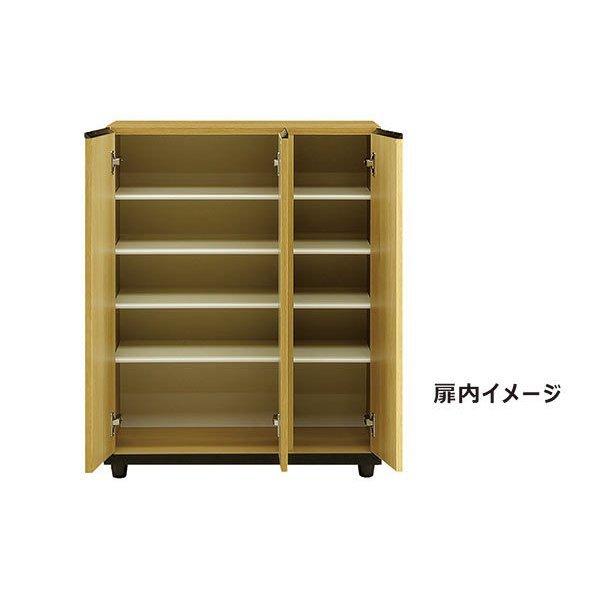 【5のつく日 P最大9％】国産 完成品 シューズボックス 幅75cm 鏡付き 下駄箱 ロータイプ 日本製 脱臭加工 可動棚 脚付き 玄関収納 大川家具 木目調_1