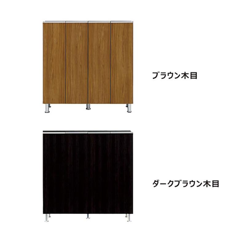 下駄箱 シューズボックス 幅100cm 日本製 完成品(脚取付) 開き戸 約20足 脚付き 奥行35 7色_7