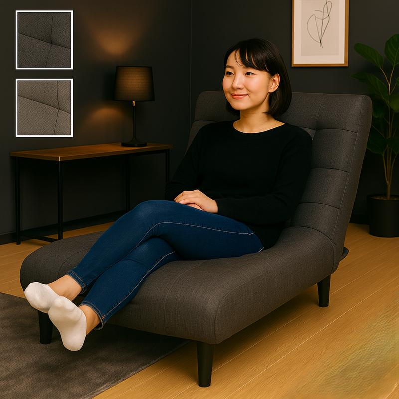 ソファベッド ソファ リクライニングソファ ライトグレー ダークグレー