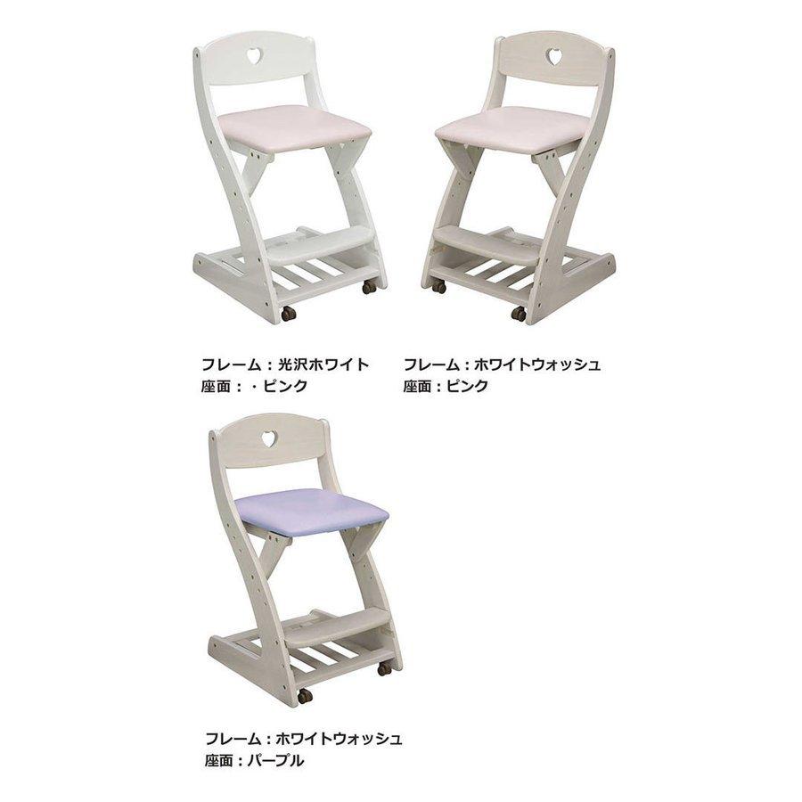日曜日 P15％〜 学習椅子 子供 椅子 木製 勉強 学習 高さ調節 キャスター付き おしゃれ 男の子 女の子_2