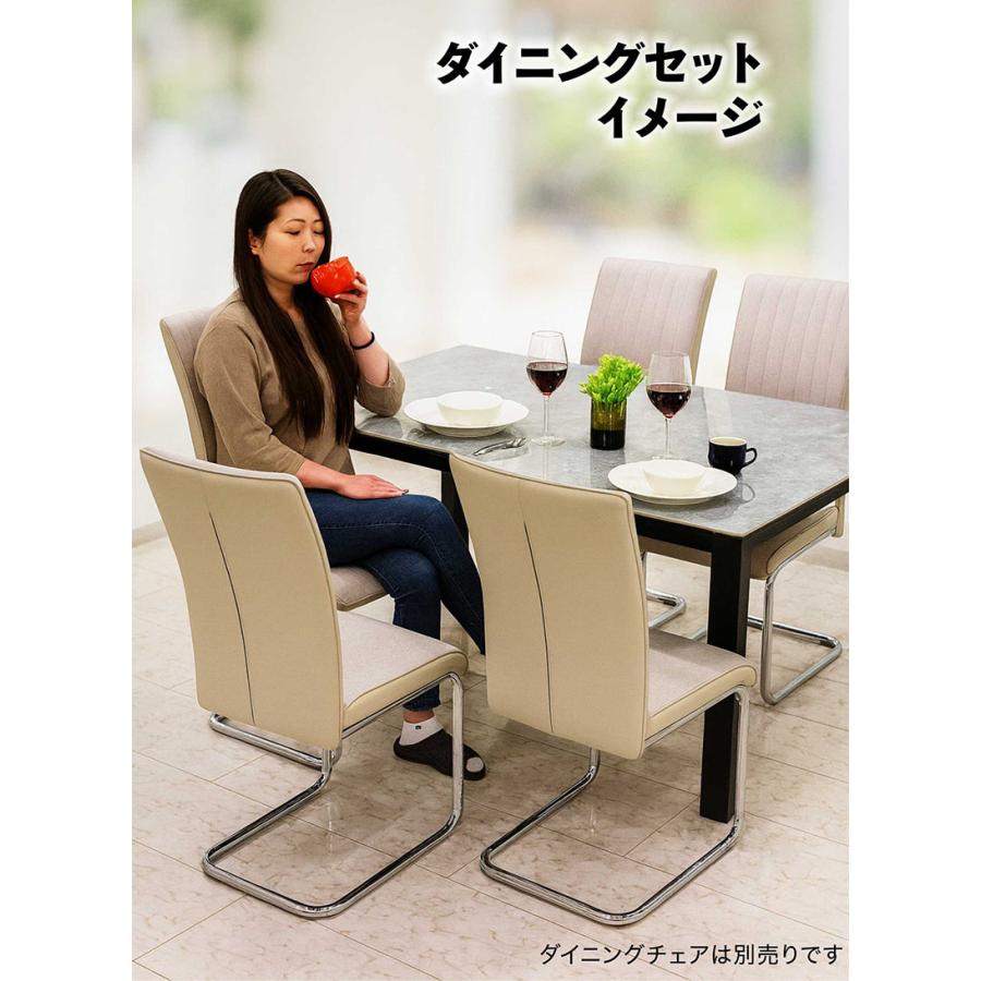 ダイニングテーブル　作業台テーブル ダイニングテーブル セラミック 幅180cm 石目調 耐熱 耐傷 防水 作業台