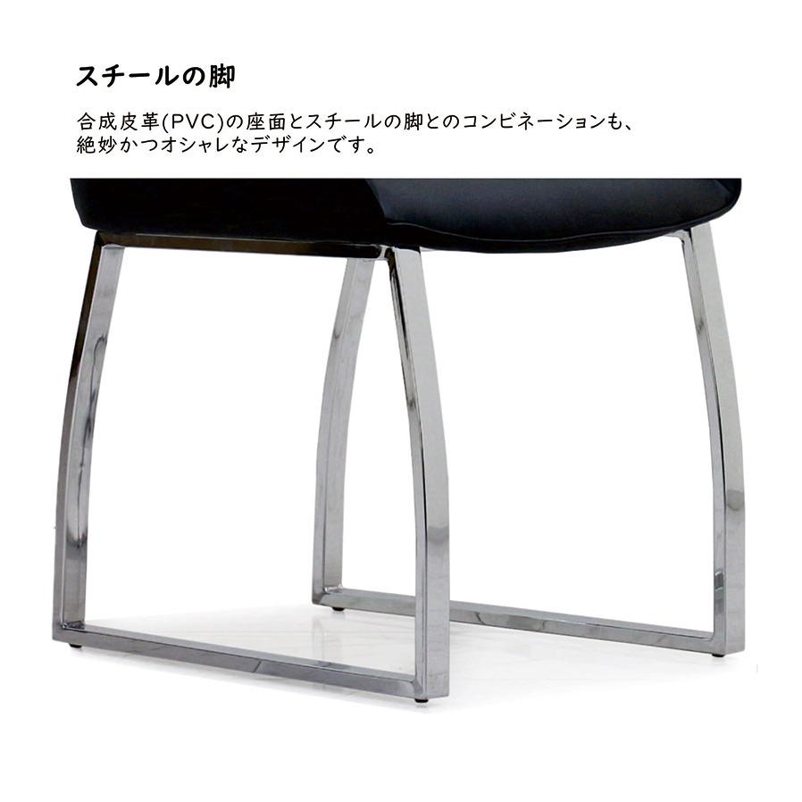 セラミック ダイニングテーブルセット 伸長式テーブル 4人用 おしゃれ 丸型 伸縮 130 変形 円型 椅子 ハイバックチェア_10