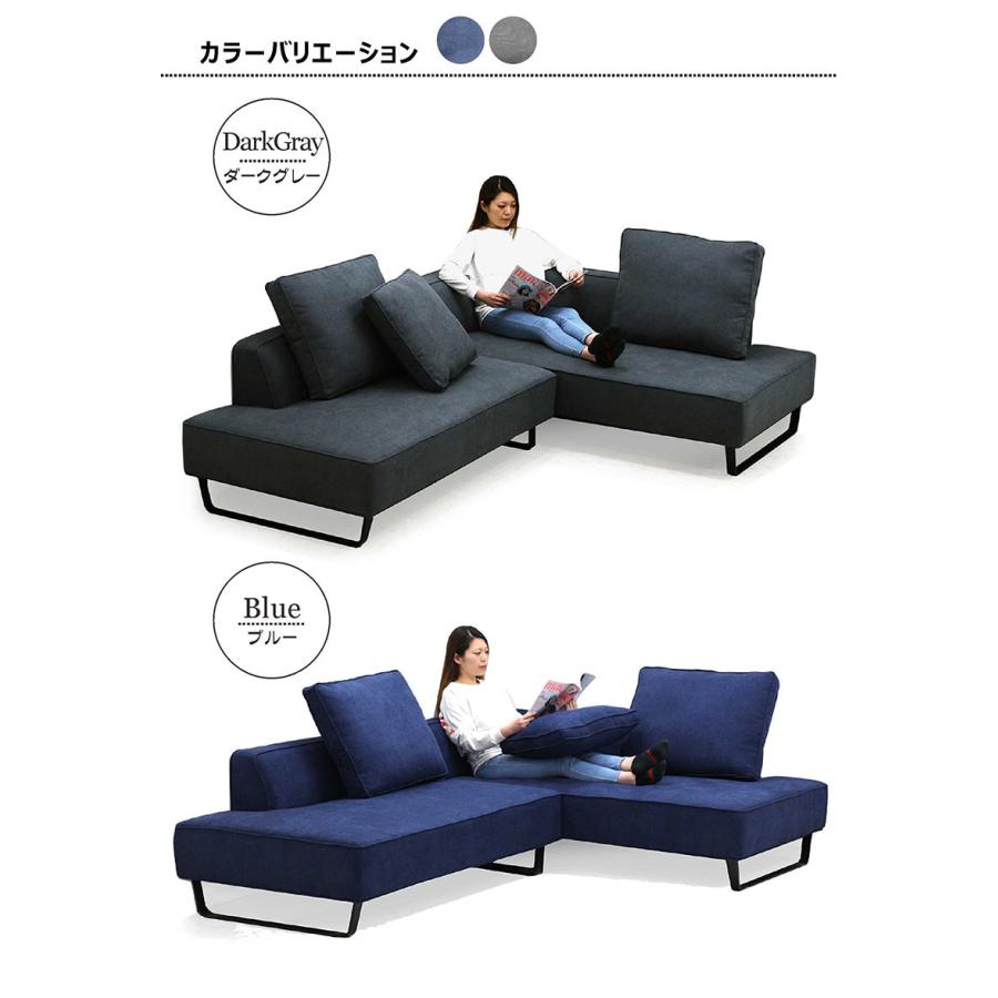 【新品未使用】カウチソファ 3人掛け ファブリック ブラック グレー ソファ カウチソファー ソファ ファブリック 3人掛け 座面 広め L字型 黒