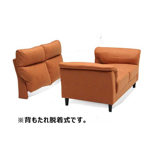 爆買】ソファ 3人掛け ハイバック レザーファブリック キャメル 