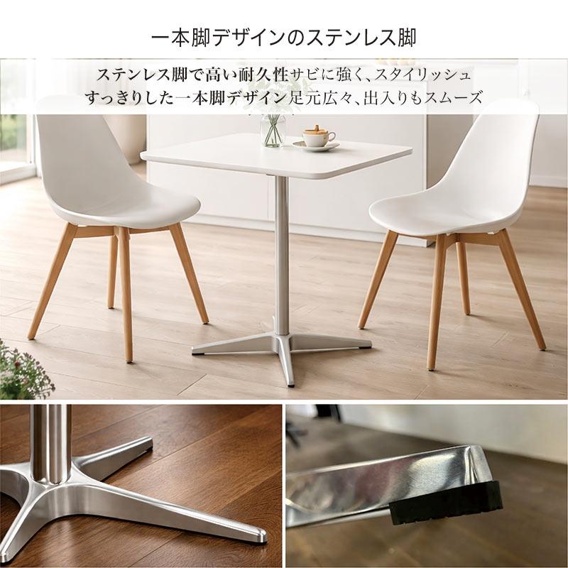 美品FLYMEeカフェテーブルH70cm メラミン/スチール白ミッドセンチュリー 美品FLYMEeカフェテーブルH70cm メラミン/スチール白ミッド