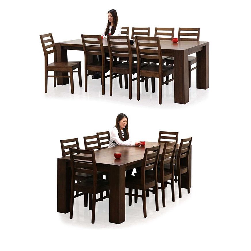 ダイニングテーブルセット　８人掛け　大型　天然木　無垢　新品 8人掛けの無垢材ダイニングテーブルをご紹介！【匠ソファ】