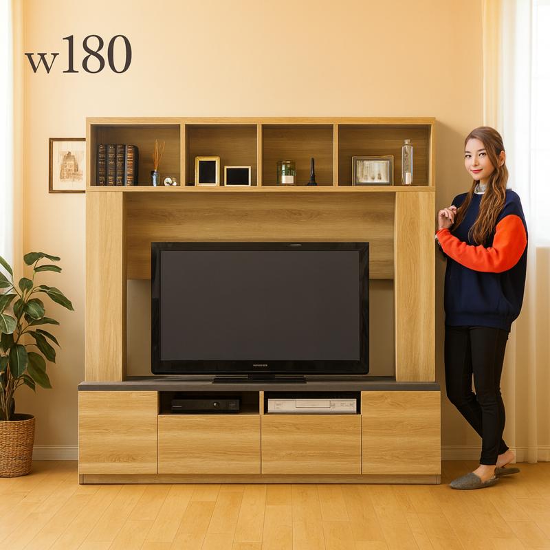 テレビ台 テレビボード 幅190cm 高さ180cm ハイタイプ 北欧 テレビ台 テレビボード ハイタイプ 高さ180 幅190 壁面収納 大