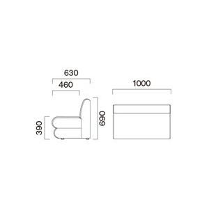 ソファ 業務用ソファー　ロビーソファ 店舗ソファ サイズオーダー　アルコN 二人掛　クレス |  | 03