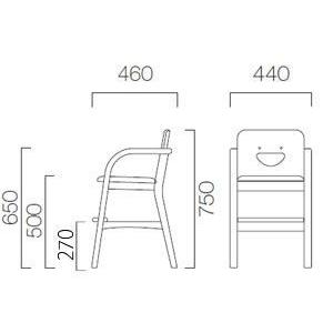 子供椅子 業務用子供椅子 キッズハイチェア かわいいキッズチェア　プチ　クレス |  | 03