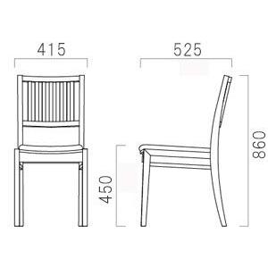 椅子 業務用椅子 和風ダイニングチェア レサン張座 一人掛　クレス |  | 02
