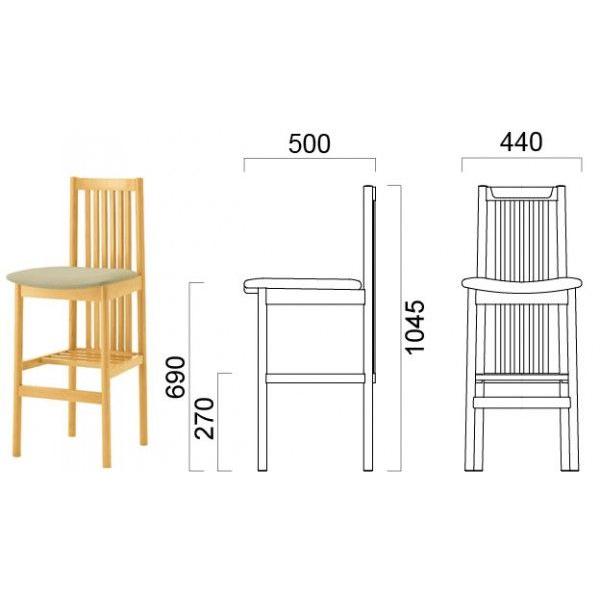 カウンターチェア カウンターチェアー 木製　カウンター椅子 ベクトカウンター クレス |  | 03