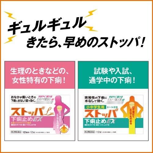 ストッパ下痢止めｅｘ １２錠 ライオン 第２類医薬品 5点までメール便発送可 ピーチドラッグヘルスケア 通販 Yahoo ショッピング