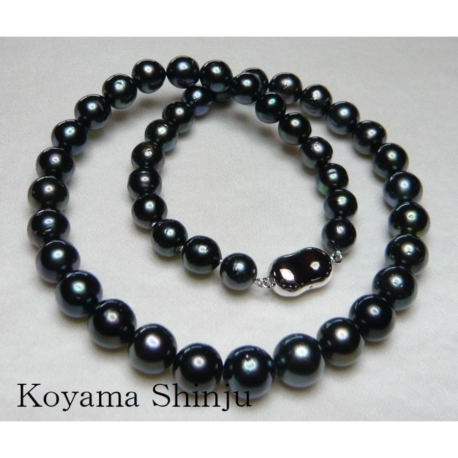 ☆小山真珠☆即買特価！送料無料！絶品カラー！8.0mmX10.4mm黒蝶真珠  