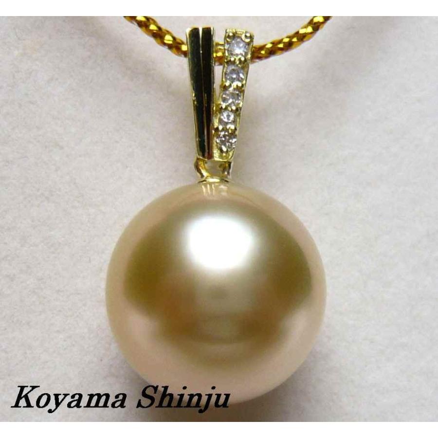 絶品カラー】K18 南洋白蝶真珠×あこや真珠 ダイヤネックレス