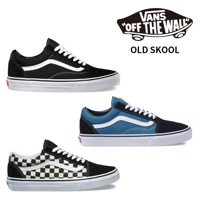 OLD SKOOL US企画 日本正規品 VANS Black/White Navy Primary Check 