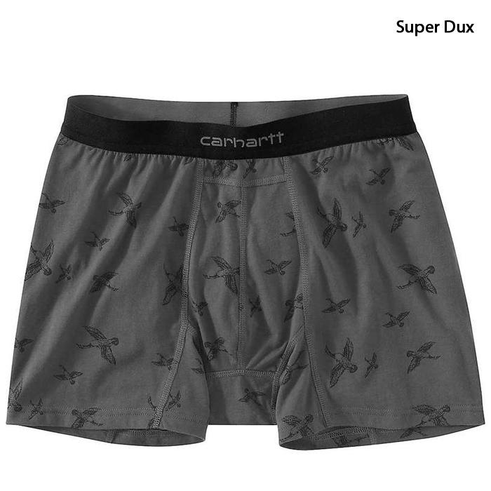 カーハート  下着 トランクスタイプ 2枚セット CARHARTT 5 BASIC BOXER BRIEF PRINTED 2PACK MBB124P Duck Camo Super Dux 2枚 ボクサーパンツ｜peachboys｜03