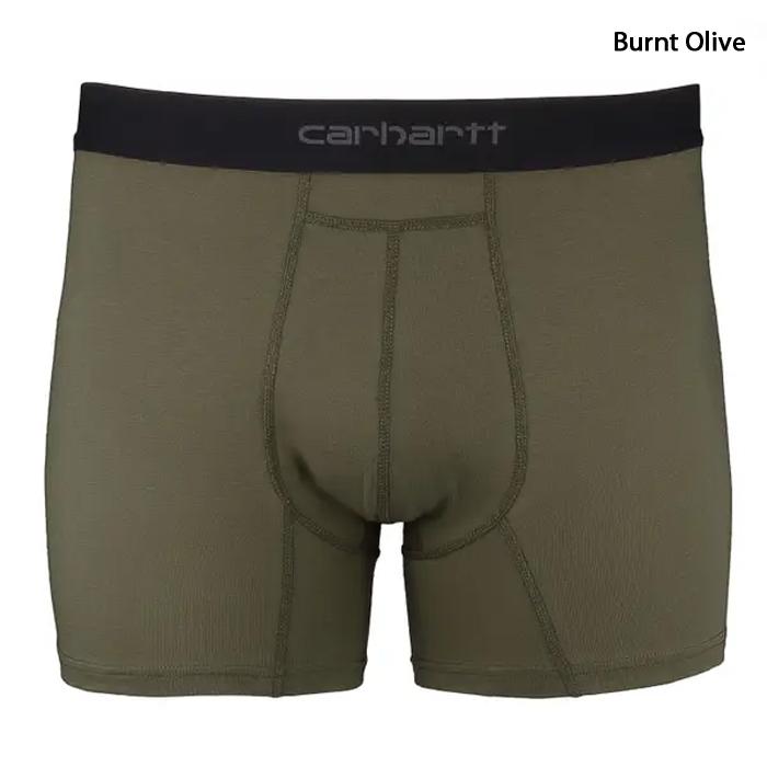 カーハート  下着 ボクサーパンツ 2枚セット CARHARTT 5 BASIC BOXER BRIEF 2PACK MBB124 Black Burnt Olive Shadow Navy メンズ 2枚 ボクサーブリーフ｜peachboys｜04