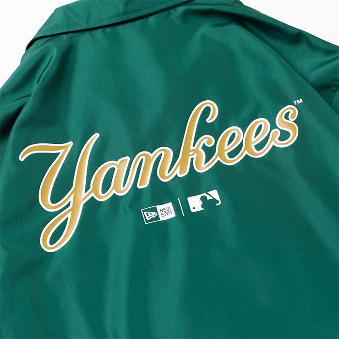 ニューエラ NEW ERA コーチジャケット MLB Apparel ニューヨーク・ヤンキース ダークグリーン 日本正規品｜peachboys｜05