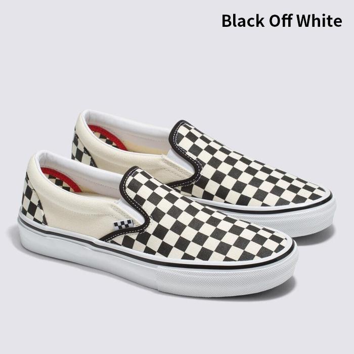 VANS SKATE SLIPON ブラック ホワイト US正規品 27cm VANS バンズ スニーカー スケートスリッポン スケボー シューズ