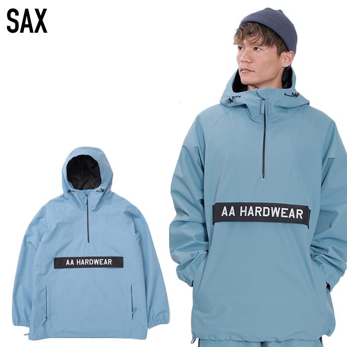 【特典あり】2022-23 AA HARDWEAR CO. TEAM ANORAK JACKET Black Off White / Black / Off White / Sax ダブルエー チームアノラックジャケット 日本正規品｜peachboys｜05