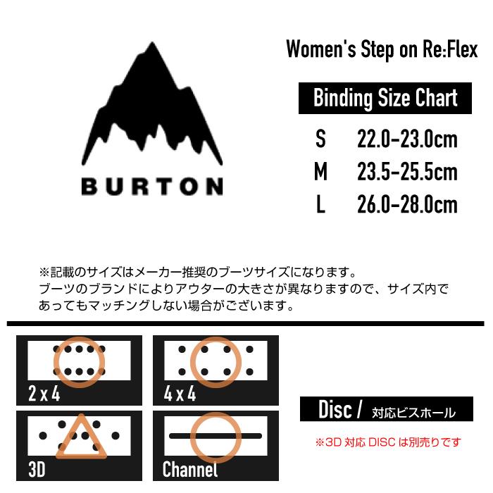 BURTON WOMENS STEP ON Re:Flex Pink/Black スノーボード