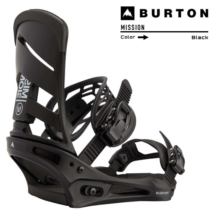 202223 BURTON MISSION BLACK スノーボード バインディング ビンディング バートン ミッション ブラック 2023