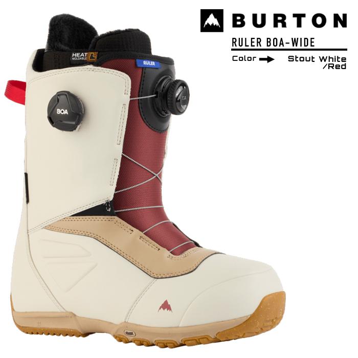 2022-23 BURTON RULER BOA - WIDE STOUT WHITE/RED スノーボード