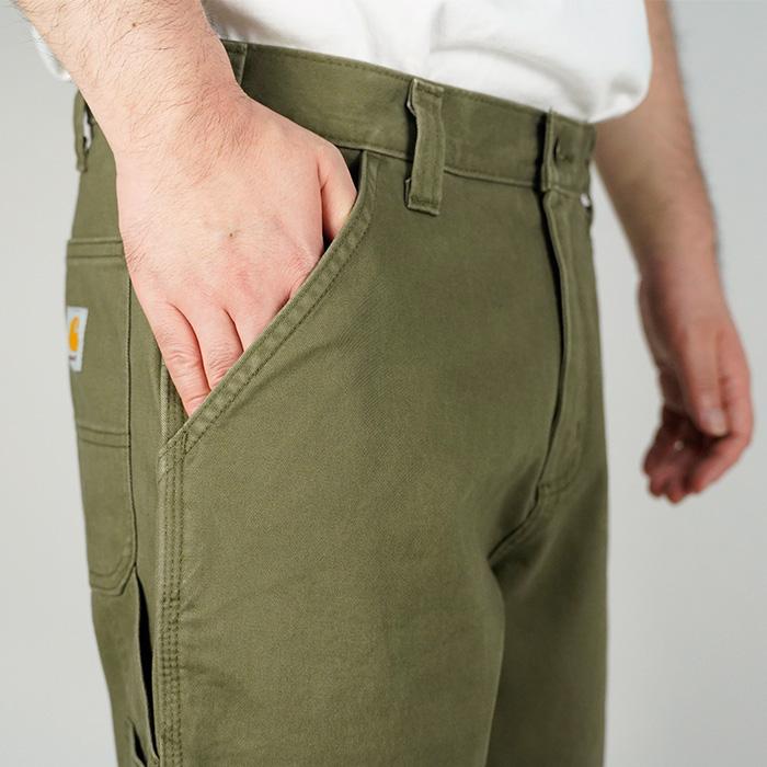 カーハート ワークパンツ CARHARTT RELAXED FIT TWILL UTILITY WORK PANT B324 BN0324 Army Green アーミーグリーン ワイドパンツ ワーク ボトム ペインター｜peachboys｜07