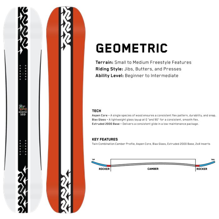 2022-23 K2 GEOMETRIC 板 スノーボード ケーツー ジオメトリック 2023 