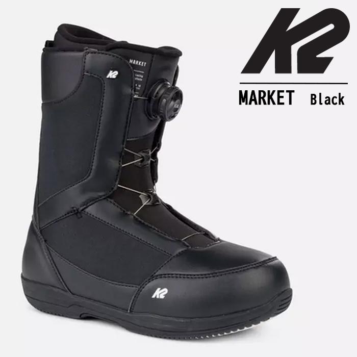 202223 K2 MARKET Black SNOWBOARD BOOTS ケーツー マーケット ブラック 黒 スノーボード ブーツ