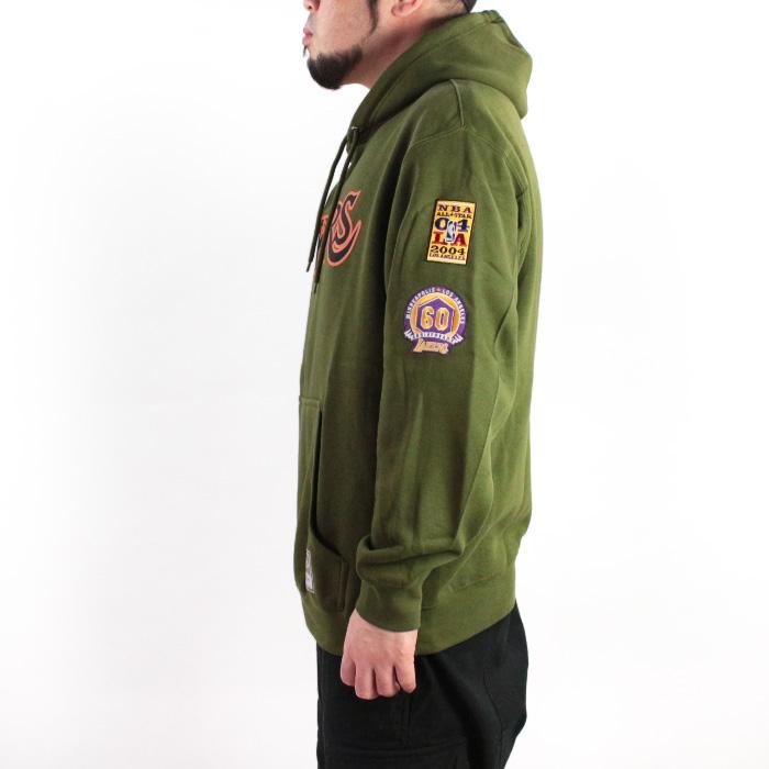 MITCHELL & NESS SCRIPT FLIGHT HOODY LOS ANGELES LAKERS ミッチェル＆ネス スウェット パーカー ロサンゼルス レイカーズ スクリプトフライトフーディー_2
