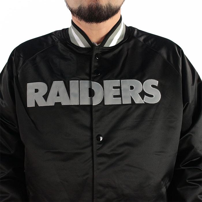 MITCHELL & NESS LIGHTWEIGHT SATIN JACKET OAKLAND RAIDERS ミッチェル＆ネス スタジャン ライトウェイトサテンジャケット オークランドレイダース｜peachboys｜06