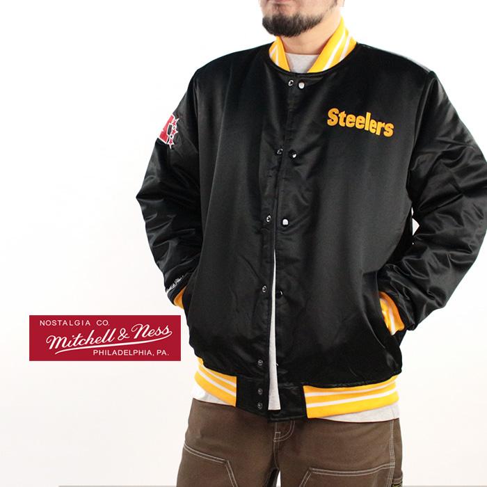 Mitchell & Ness スタジャン サテン オールブラック Mitchell&Ness（ミッチェルアンドネス） MITCHELL & NESS HEAVYWEIGHT