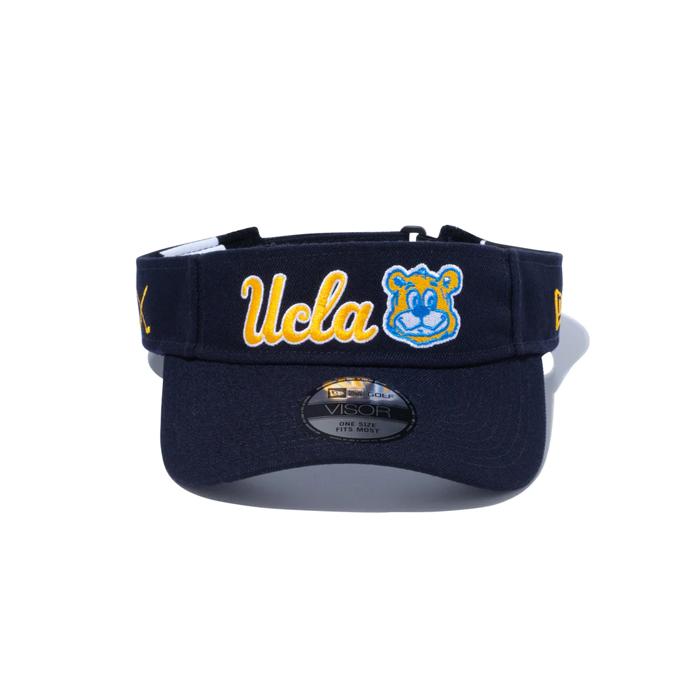 ニューエラ NEW ERA ゴルフ サンバイザー UCLA スクリプトロゴ JOE ジョー ネイビー 55.8 - 59.6cm 帽子 日本正規品｜peachboys｜02