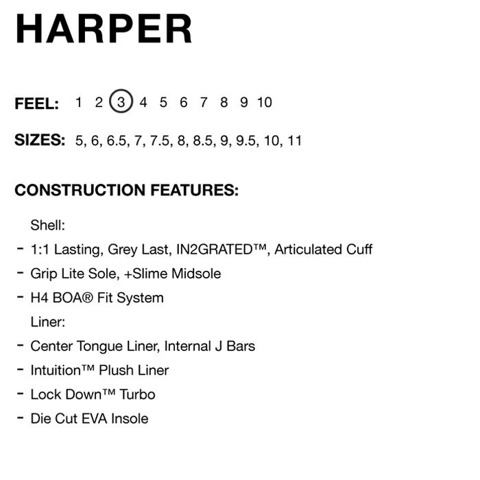 RIDE 2022-23 HARPER BLACK レディース スノーボード ブーツ