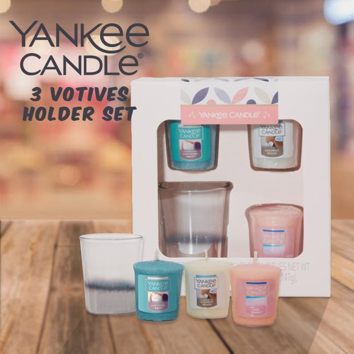 ヤンキーキャンドル サンプラー ヴォーティブ & ホルダーセット YANKEE CANDLE BEACH DAY VOTIVES