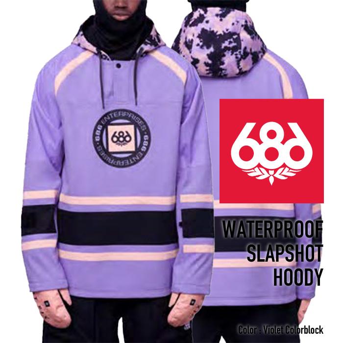 686 2023-24 MEN'S WATERPROOF SLAPSHOT HOODY Violet 686 2023-24 MEN'S WATERPROOF SLAPSHOT HOODY Violet