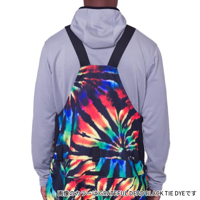 2023-24 686 MEN'S FRONTIER SHELL BIB Grateful Dead Black Tie Dye シックスエイトシックス スノーボードウェア ビブパンツ 2024 日本正規品_4