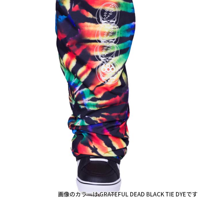 2023-24 686 MEN'S FRONTIER SHELL BIB Grateful Dead Black Tie Dye シックスエイトシックス スノーボードウェア ビブパンツ 2024 日本正規品_6
