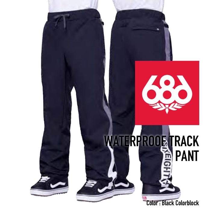 686 2023-24 MEN'S WATERPROOF TRACK PANT Black Colorblock 686 2023-24 MEN'S WATERPROOF TRACK PANT Black Colorblock