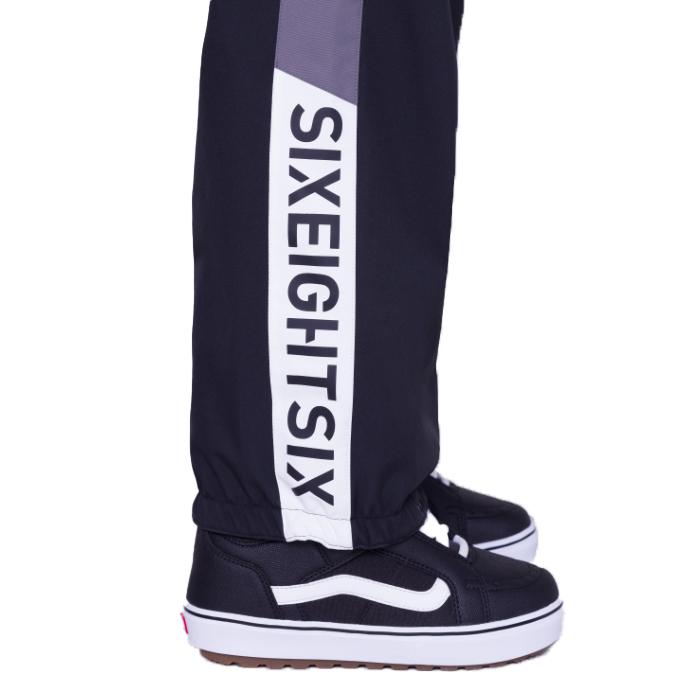 686 2023-24 MEN'S WATERPROOF TRACK PANT Black Colorblock 686 2023-24 MEN'S WATERPROOF TRACK PANT Black Colorblock