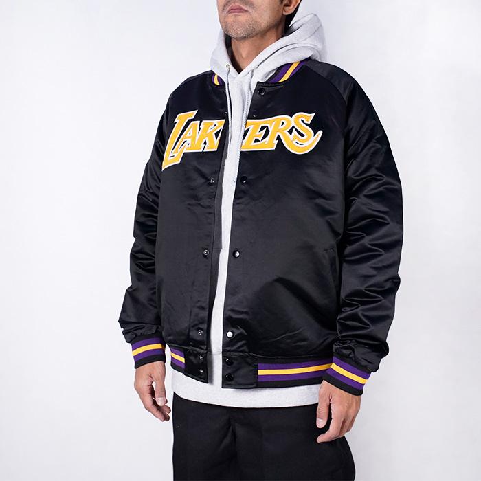 MITCHELL & NESS NBA LIGHT WEIGHT SATIN JACKET LOS ANGELS LAKERS