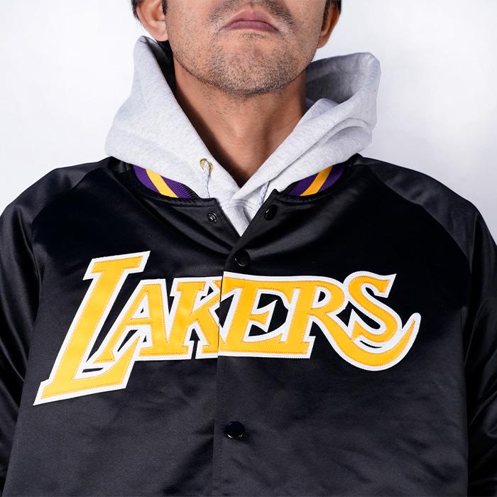 MITCHELL & NESS NBA LIGHT WEIGHT SATIN JACKET LOS ANGELS LAKERS