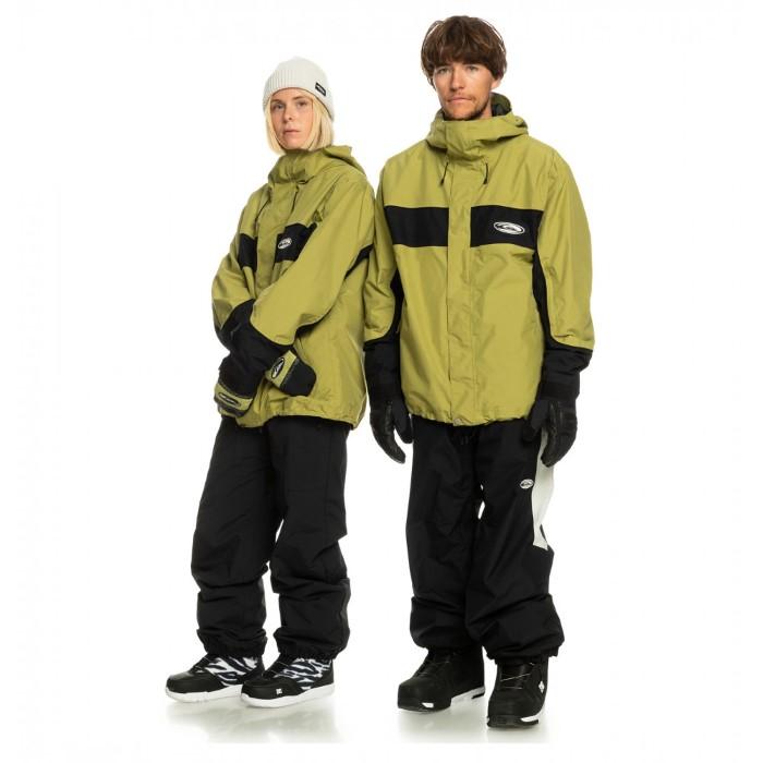 2023-24 QUIKSILVER HIGH ALTITUDE GORE-TEX JK GLJ0 Green Olive クイックシルバー  グリーン スノーボード ウェアー ジャケット 2024 日本正規品｜peachboys｜14