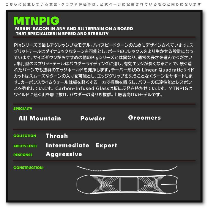 2023-24 RIDE MTNPIG ライド マウンテンピグ メンズ スノーボード 板 Snowboards 2024 日本正規品｜peachboys｜09