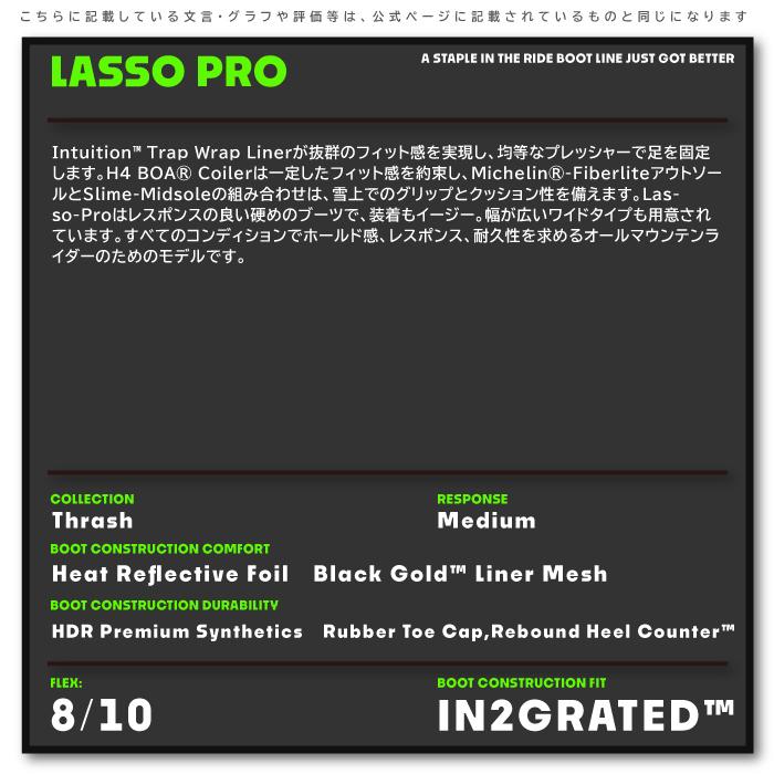 2023-24 RIDE LASSO PRO Grey ライド ラッソプロ グレー スノーボード ブーツ メンズ 日本正規品｜peachboys｜03