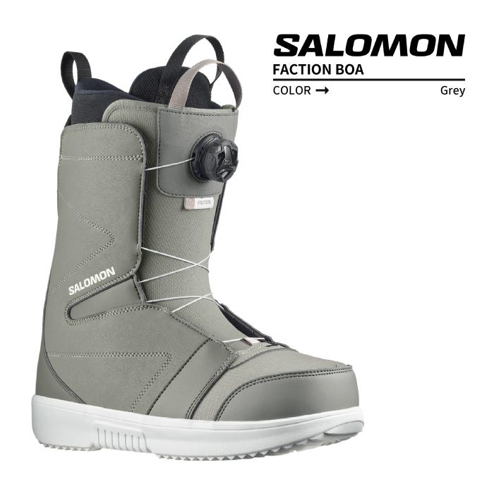 2023-24 SALOMON FACTION BOA Steeple Gray/Pewter/White サロモン 