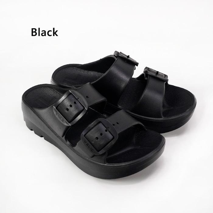 テリック サンダル TELIC W-BUCKLE SANDAL Black Camel Ivory Mango Pistachio Green ダブルバックル リカバリー サンダル｜peachboys｜03